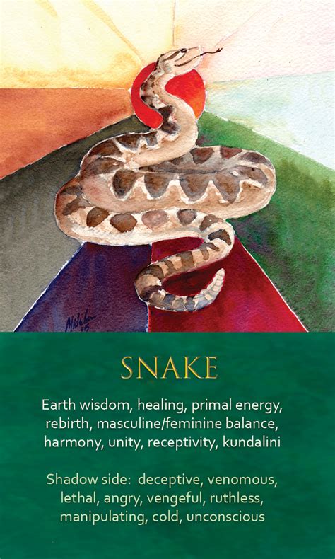 Amanda Elliot. . Snake oracle card meaning
